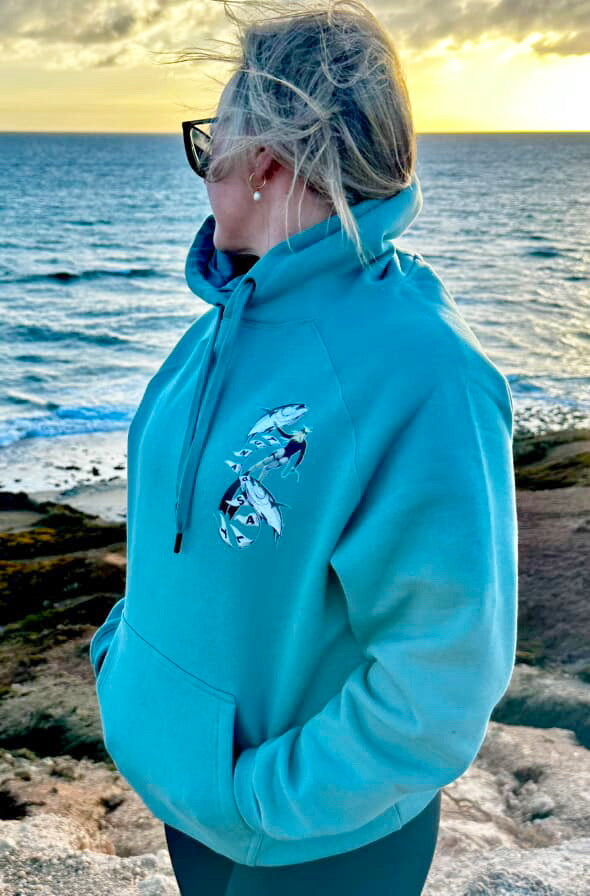 Beneath the Surface Hoodie - Slate Green