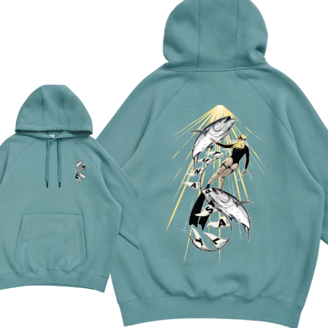 Beneath the Surface Hoodie - Slate Green