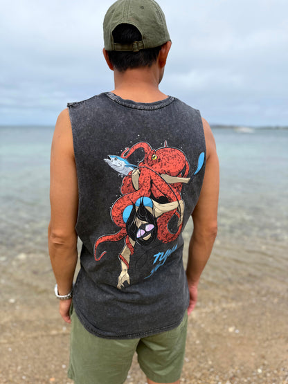 Tangled Tentacles Stonewash Tank