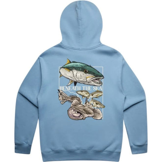 Beneath The Sea - Carolina Blue Relaxed Hoodie