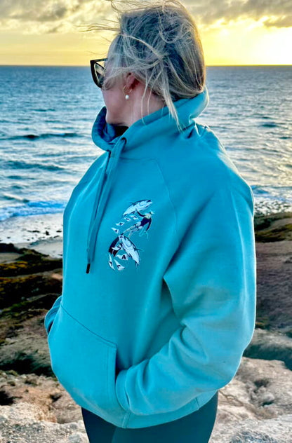Beneath the Surface Hoodie - Slate Green