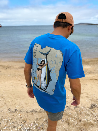 The Wild Catch Tee - Arctic Blue