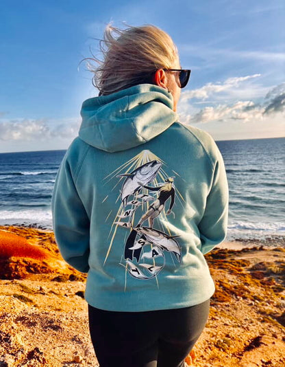 Beneath the Surface Hoodie - Slate Green